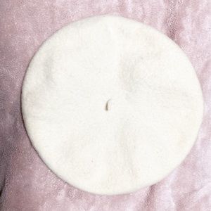 Vintage Ivory Wool Beret